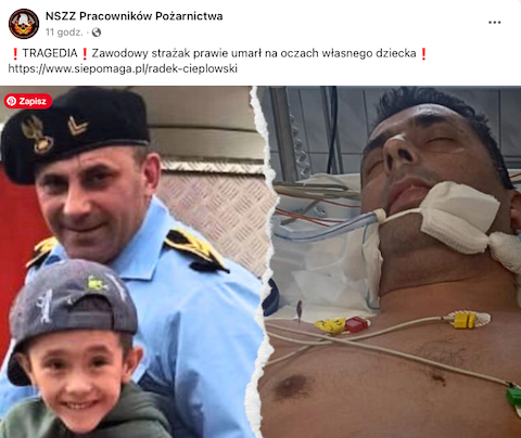 23 - 01 - 2024 -❗️TRAGEDIA❗️Zawodowy strażak prawie umarł na oczach własnego dziecka❗️???✌️ (...)