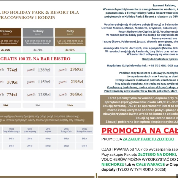 23 - 07 - 2025 - OFERTA NA ZAKUP VOUCHERÓW DLA WSZYSTKICH PRACOWNIKÓW Służb  Mundurowych ! ! ! (...)